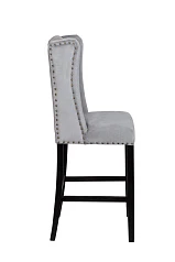 Дизайнерский барный стул Skipton Grey Velvet на заказ в Краснодаре