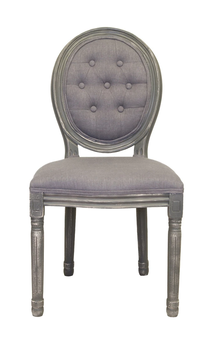 купить Дизайнерский обеденный стул модерн Volker Button Grey в интернет-магазине в Краснодаре