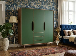 заказать Шкаф в скандинавском стиле "Бруни (Bruni)" трехстворчатый арт BR27/3/6002 в интернет-магазине в Краснодаре