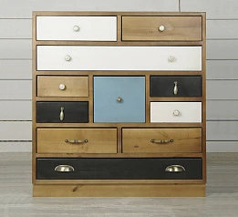 стильный Комод для белья «Aquarelle Birch» 10 ящиков арт RE-19ETG/4 на заказ в Краснодаре
