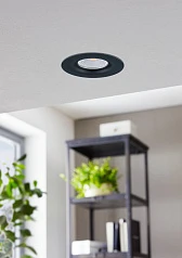 33996 Встраиваемый светильник диммируемый SALICETO, 6W (LED), 4000K, 500lm, ?88, алюминий, черный на заказ в интернет-магазине в Краснодаре