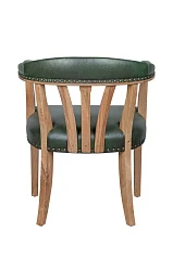 заказать Мягкий стул с подлокотниками Tanner Green Leather в интернет-магазине в Краснодаре