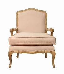 Мягкое полукресло с подлокотниками Nitro Beige Velvet в интерьере в Краснодаре