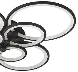 купить Люстра Oris 8 rings black в интернет-магазине в Краснодаре