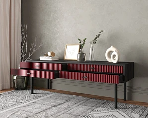 купить стильные Консоль с двумя ящиками "Emerson" арт EM23/red/L в интернет-магазине в Краснодаре