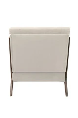 Низкое кресло с деревянными подлокотниками Mody Beige бежевый в Краснодаре