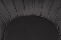 заказать Низкое кресло ракушка Pearl черный V2 в Краснодаре