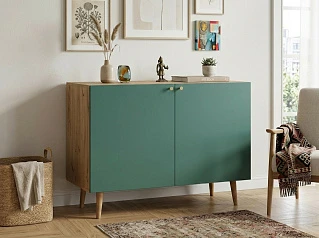 Комод с принтом 3 "Бербер (Berber)" две дверки арт BB04/Print_6000