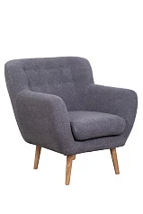 Низкое кресло Fuller Grey Boucle в интерьере в Краснодаре
