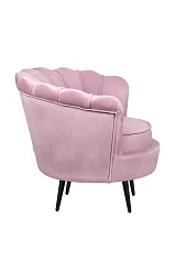 Кресло ракушка Pearl Pink на черных ножках в Краснодаре