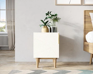 купить Тумбочка с дверкой "Line" LN08/GR1/beige в интернет-магазине в Краснодаре