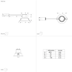 красивые 900745 Комплект встраиваемых диммируемых светильников SALICETO, 3X6W (LED), 2700K, 1350lm, ?88, алюминий, белый / стекло, прозрачный, белый в интернет-магазине в Краснодаре
