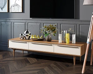 Консоль под TV "Bruni white" с ящиками арт BR-21WH в Краснодаре