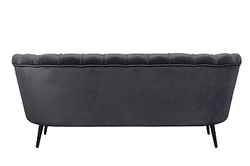 заказать Диван ракушка для гостиниц Pearl Triple Black на черных ножках в Краснодаре
