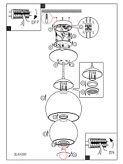 94592 Подвесной потолочный светильник (люстра) ROCAMAR в Краснодаре