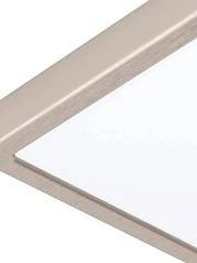 99253 Светодиодный накладной светильник FUEVA 5, 17W (LED), 210х210, H28, 2100lm, 4000K, сталь, нике на заказ в Краснодаре