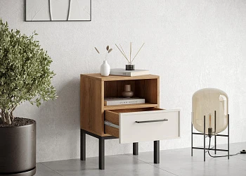 Тумбочка с нижним ящиком 