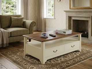 красивые Бежевый журнальный стол "Оливия (Olivia)" 4 ящика арт GC1004C в Краснодаре