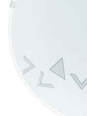 80263 Светильник настенно-потолочный MARS, 1х60W (E27), ?245, стекло/узор &quot уголки&quot в Краснодаре