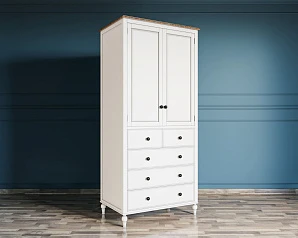 красивый Шкаф двухстворчатый "Odri" с 5 ящиками арт od2127KR5 в интернет-магазине в Краснодаре