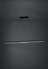 заказать стильные 390368 Люстра диммируемая MONTEBUONO, 2X10W (LED), 3000K, 2600lm, L1800, B65, H1500, сталь, анодированный черный/пластик, белый в Краснодаре