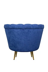 заказать Низкое кресло ракушка Pearl синий в интернет-магазине в Краснодаре