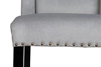 фото Дизайнерский барный стул Skipton Grey Velvet в Краснодаре