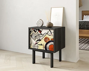 Тумбочка с двумя ящиками "Emerson" by Kandinsky арт EM16/Print_01 в интерьере в Краснодаре