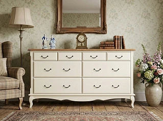 купить стильные Большой комод "Леонтина (Leontina)" на восемь ящиков арт ST9335/2 в интернет-магазине в Краснодаре