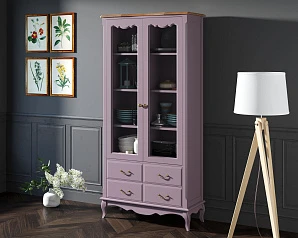 красивый Шкаф Leontina Lavanda для посуды высокий 4 ящика  арт ST9355/4L в интернет-магазине в Краснодаре