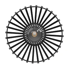 900792 Потолочный светильник MOGANO 3, 1X40W (E27), H180, ?280, сталь, черный в Краснодаре