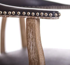 купить Мягкий стул с подлокотниками Tanner Black Leather в интернет-магазине в Краснодаре