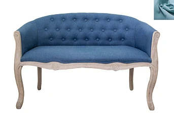 красивый Диван французский стиль Kandy Double Blue голубой на заказ в Краснодаре