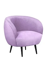 красивое Мягкое кресло Benee Purple на черных ножках на заказ в Краснодаре