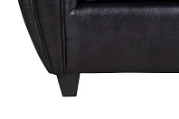 заказать Кресло кожаное широкое Flog черное в Краснодаре