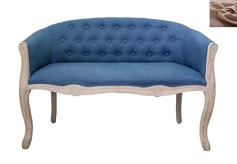 купить красивый Дизайнерский двухместный диван Kandy Double Blue цвет коричневый в Краснодаре