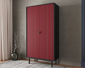 купить стильный Шкаф двухдверный "Emerson" арт EM091/red/L в Краснодаре