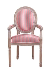 Мягкий стул с подлокотниками Volker Arm Pink Pinstripe в Краснодаре