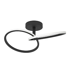 902144 Светодиодный настенно-потолочный светильник с регулировкой цветовой температуры CONGIUNTI, 12W(LED), 2700K, 4000K, 6500K, 1500lm, сталь, черный в Краснодаре