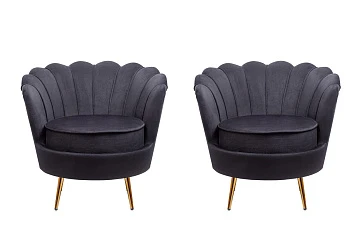 Комплект кресел ракушка Pearl Black на заказ в Краснодаре