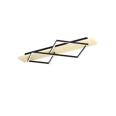 901929 Светодиодный настенно-потолочный светильник BOYAL, 1X13W 1X15W(LED LED), 3000K, 1750 2050lm, сталь, дерево, черный, коричневый, белый в интернет-магазине в Краснодаре