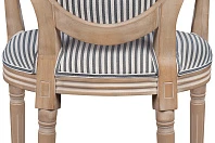 Мягкий стул с подлокотниками Volker Arm Black Pinstripe в Краснодаре