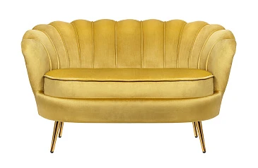 Дизайнерский двухместный диван Pearl Double Yellow в интернет-магазине в Краснодаре