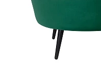 заказать Низкое кресло ракушка Pearl Green V2 на черных ножках в Краснодаре