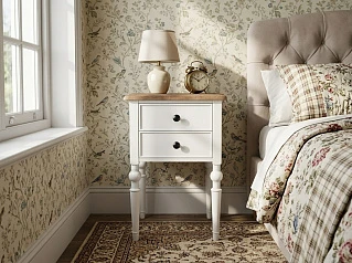 купить Тумбочка "Одри (Odri)" с двумя ящиками арт od2102S Белый в Краснодаре
