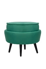купить Пуф Pearl Adorn Green V2 на черных ножках в Краснодаре