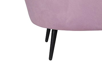 Дизайнерский двухместный диван Pearl Double Pink на черных ножках в интернет-магазине в Краснодаре