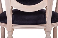 стильный Мягкий стул с подлокотниками Delo Arm Black Velvet в Краснодаре