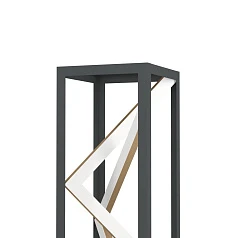 купить красивые 390419 Светод торшер с рег-кой цветовой темп-ры PENELA, 23W(LED) ,2700-6500K, 2300lm, алюминий, сталь, черный, золотой в интернет-магазине в Краснодаре