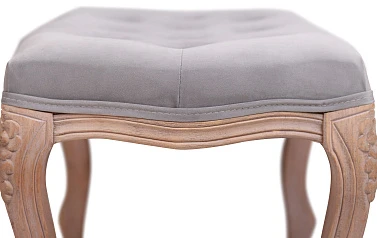 Банкетка Kina Velvet Gray в интерьере в Краснодаре
